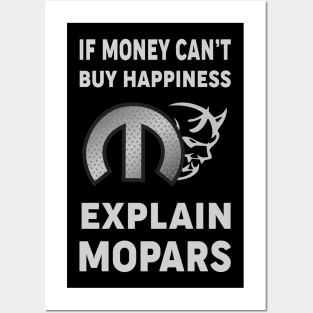 if money can't buy happiness Posters and Art